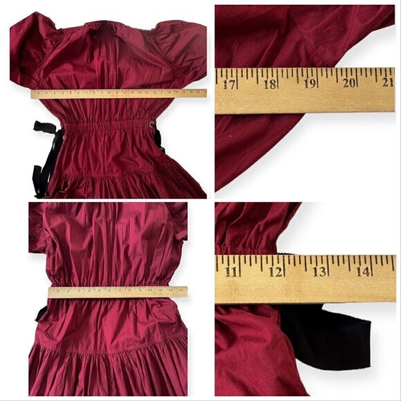 Ulla Johnson Althea Midi Dress in Bordeaux, Size 2, New with tag - Picture 15 of 16